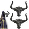 1/2 buc Cârlig Metalic Cap de Vacă Vintage Fontă Cowboy Pălărie Suport Organizator Haine Multifuncțional Agățătoare de Perete Bovine Longhorn Decor Casă Western