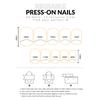 Spider-Web Ghost Pumpkin Glitter Press On Nails 24 Pieces Resin Square Shape Halloween Party Wearable Nail Set for Women Teens