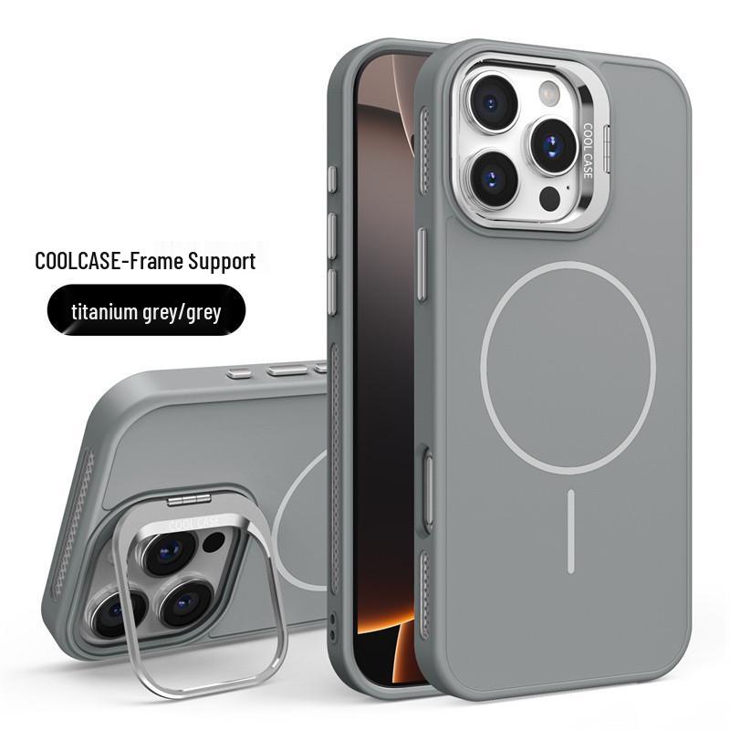 iPhone 17 Lens Holder Case: Compatible with Apple 15/14; Cooling 13; Magnetic 12; Frosted 11; Cross-Border 16p