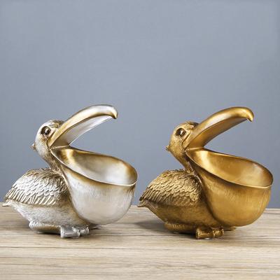 Dekorace pelikánů Jedinečné vintage pelikány realistické dekorace Big Mouth pro domácí dekoraci