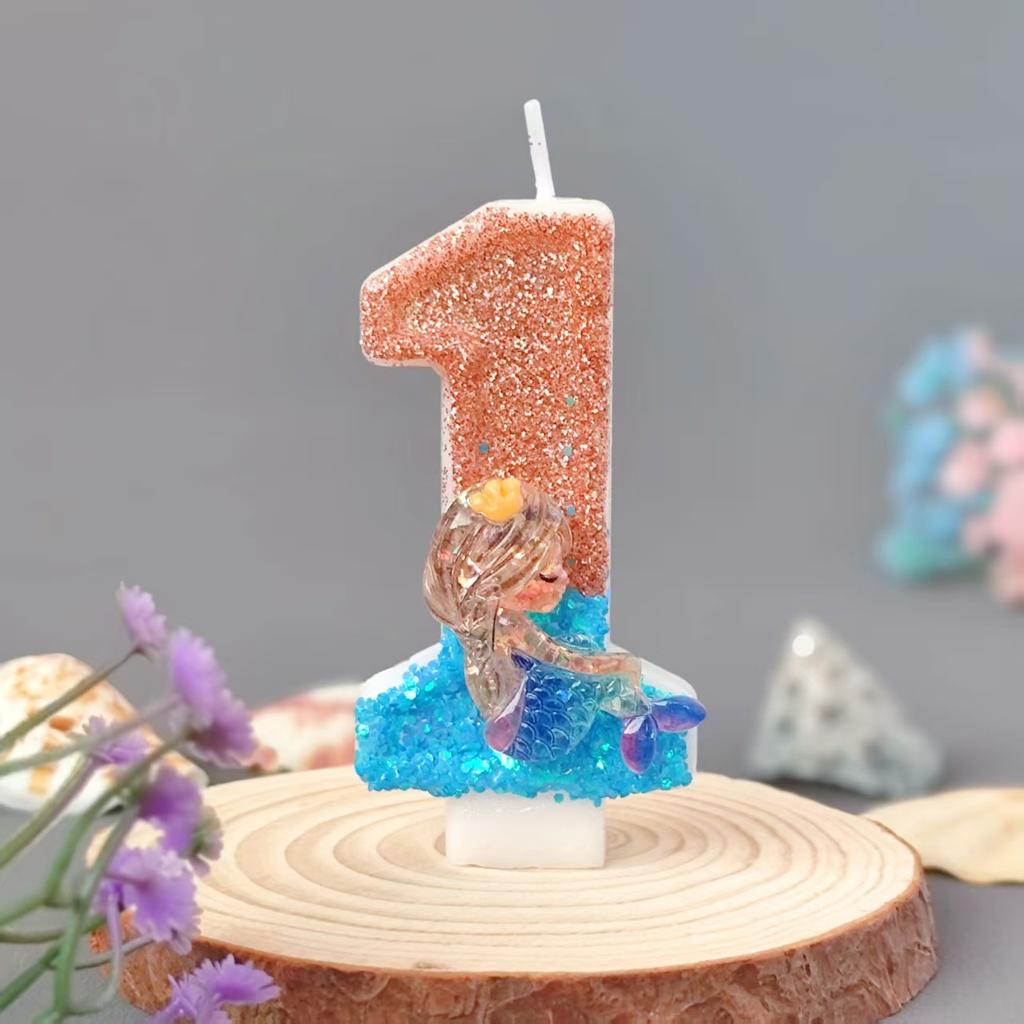 Number Candles 0-9 Set for Birthday, Supplies for Kids Party Baking