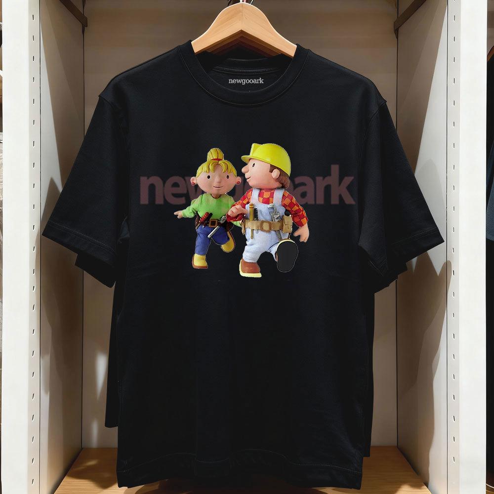 Bob The Builder Can We Fix It Men Women Graphic T Shirts Cotton Cool Short Sleeve Round Collar Tee Shirt Gift Idea TShirts