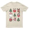 Merry Christmas Holiday Illustrations TShirt Unisex Gift Retro Funny Unisexs