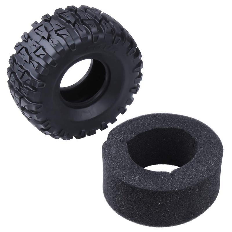 Premium Soft Rubber 2.2" Tyres With Foam For Axial Wraith Scx10 Jeep Trx-4 Rock Crawlers