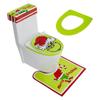 New Christmas Toilet Cover Christmas Decoration Set Grinch Seat Cushion Toilet Seat and Foot Pad Four-piece Set
