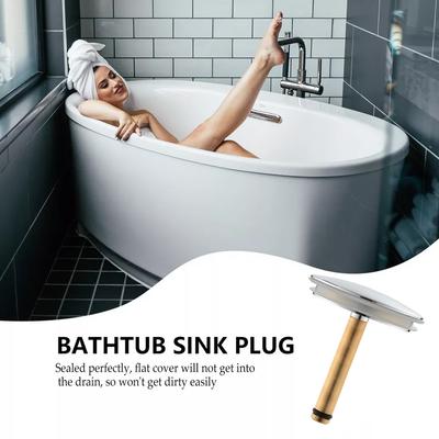 1 Pcs 44mm Bathtub Drain Stopper Bathroom Bath Replacement Tub Sink Waste Brass Bathroom Hardware Fittings
