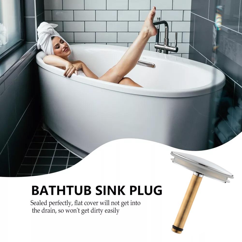 1 Pcs 44mm Bathtub Drain Stopper Bathroom Bath Replacement Tub Sink Waste Brass Bathroom Hardware Fittings