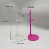 30cm Transparent Doll Display Stand - Plastic Waist Support Toy Accessory