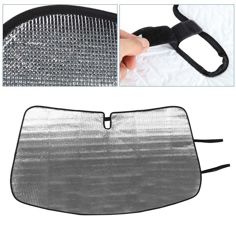 Auto Frontscheiben-Sonnenschutz Fensterblende Faltbare Sonnenblendenabdeckung Passend für Dodge Charger 2011 Aufwärts Autozubehör, 1 Stück