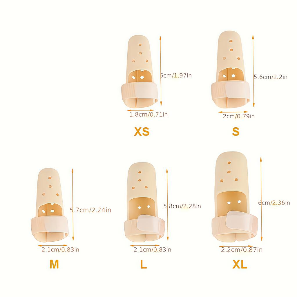 5-teilige verstellbare Fingerschiene für Männer und Frauen - Strapazierfähiges PE-Material, Verletzungsunterstützung und Sportschutz, Atmungsaktives Design