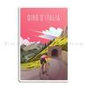 PARIS ROUBAIX Vintage Abstrakter Radsport Druck Giro D Italia Retro Passo Dello Stelvio Radfahren Metallblechschild Poster