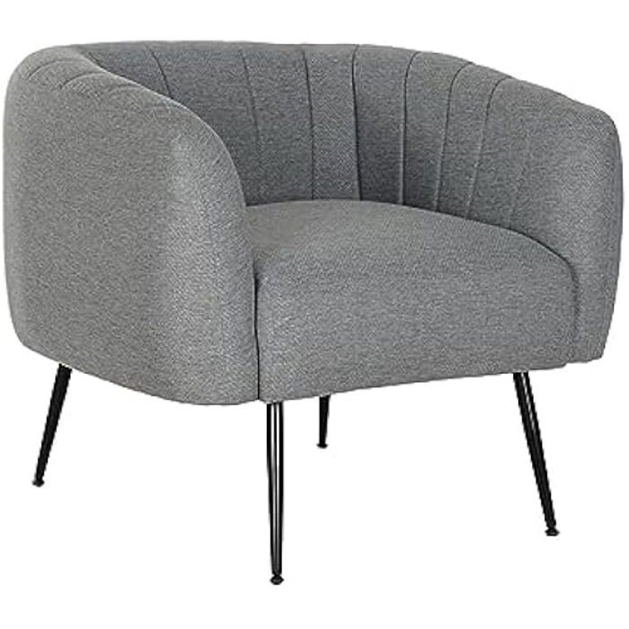 Fauteuil - DKD Home Decor - Noir - Métal - 1 Place - Design Contemporain