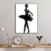 Moderní černobílý baletní tanečník plátno malba plakáty a tisky nástěnné umělecké obrázky pro obývací pokoj domácí dekorace dárky