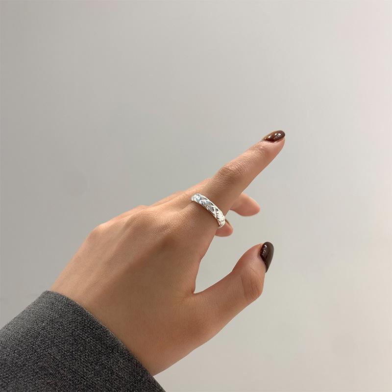 S925 Sterling Silver Open Ring for Women - Stylish, Versatile, High-End Feel, Ideal for Index Finger, Japanese & Korean Inspiration.