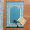 70x110cm Muslim Prayer Rug Rectangle Foldable Islamic Prayer Mat Ethnic Style Non-slip Worship Blanket Pilgrimage Activities