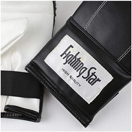 isami Isami PU Punching Gloves for Beginners Children Kids Women Martial Arts Martial Arts Karate Kickboxing After Mixed Martial Arts FS-18 (Black, M)