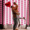 6/8Pieces Love Heart Ornament Valentines Day Heart Hanging Strips For Valentines Day And Wedding Decoration