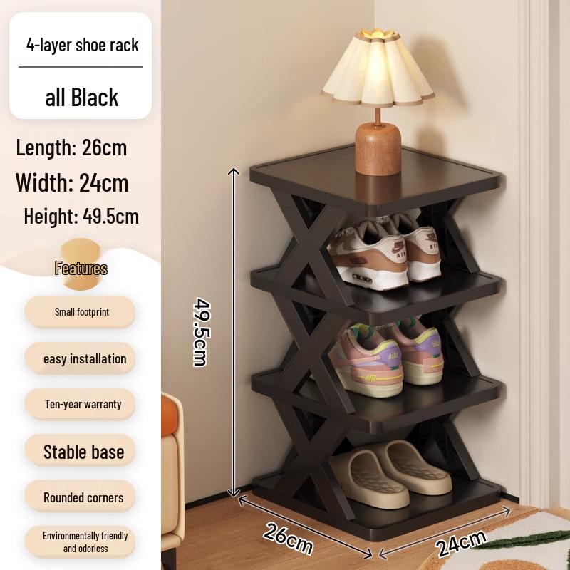 Space-Saving Dustproof Folding Shoe Rack for Narrow Entryways, Offices, or Dorms