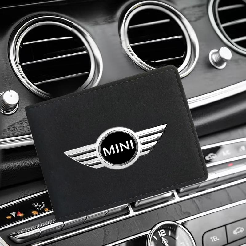 1Pcs Portable Car Driver License Holder PU Leather Card Bag For MINI Cooper One S Clubman R50 R53 R56 R60 F55 F56 R57 R58 R59