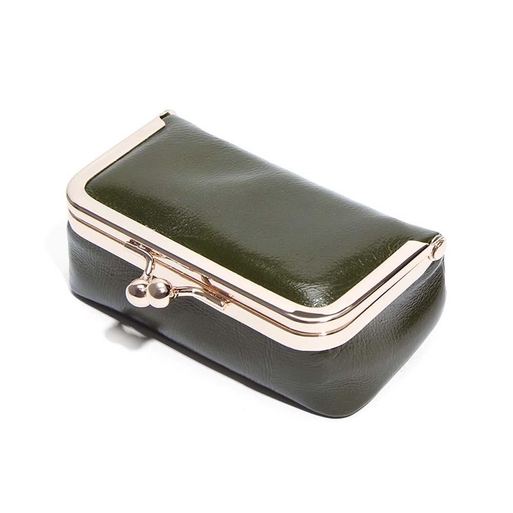 

Coin Pouch Portable Kiss Lock Coin Purse Pouch Exquisite Leather Jewelry Bag Wallet Anti-splash Water Small Item Bag Earphone