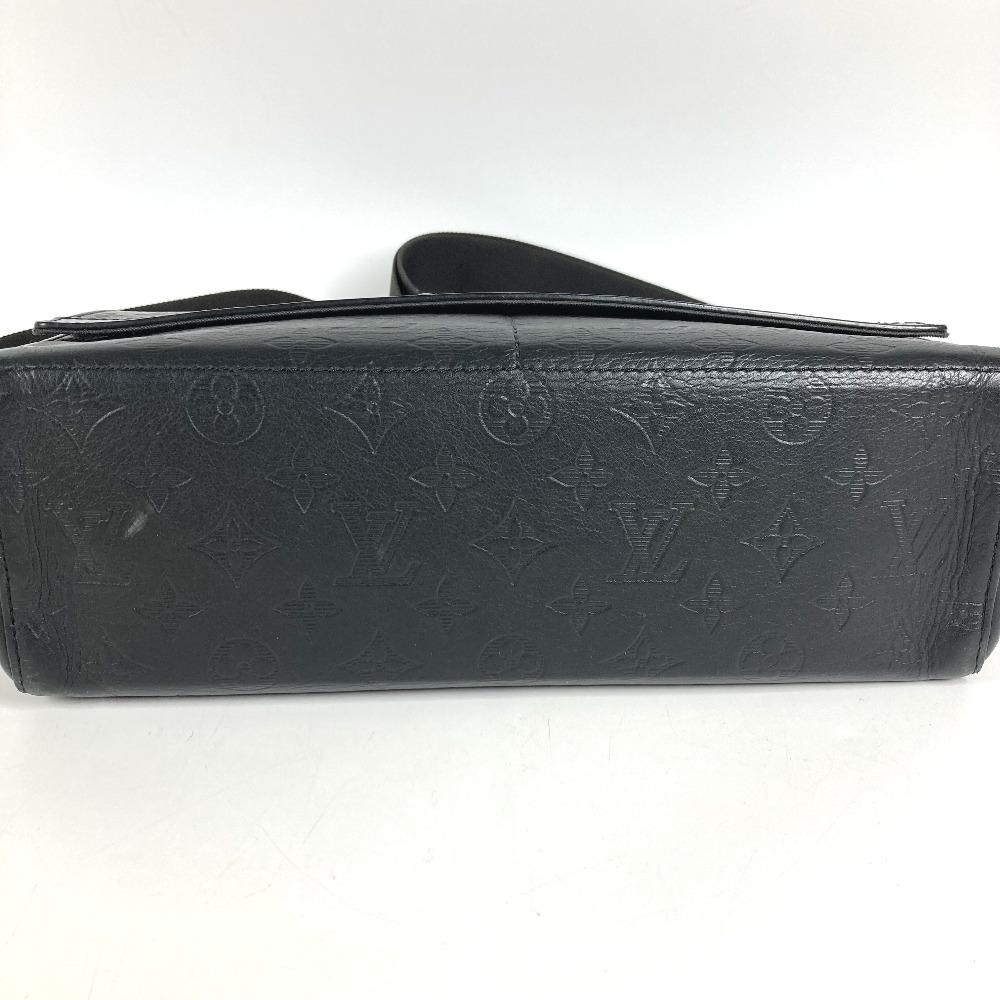 Louis Vuitton M44729 Monogram shadow Sprinter Messenger Shoulder Bag Black