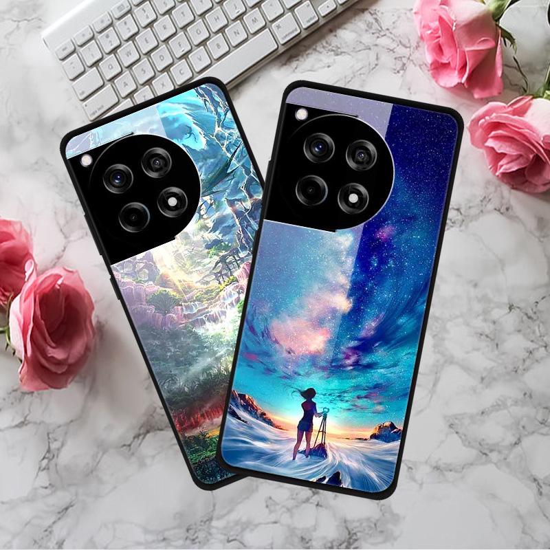 Creative Color Painting Tempered Glass Case for OnePlus ACE 3 12R