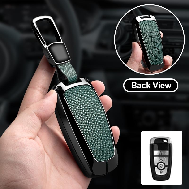 Metal Car Key Case Cover Protector Shell For Ford Explorer Mustang Fusion Escape F150 F250 F350 F450 F550 Ford Raptor