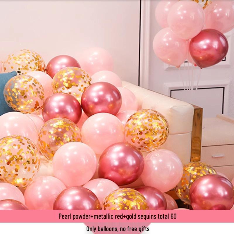 2025 Pink Balloon Set for Engagements, Weddings, and Birthdays