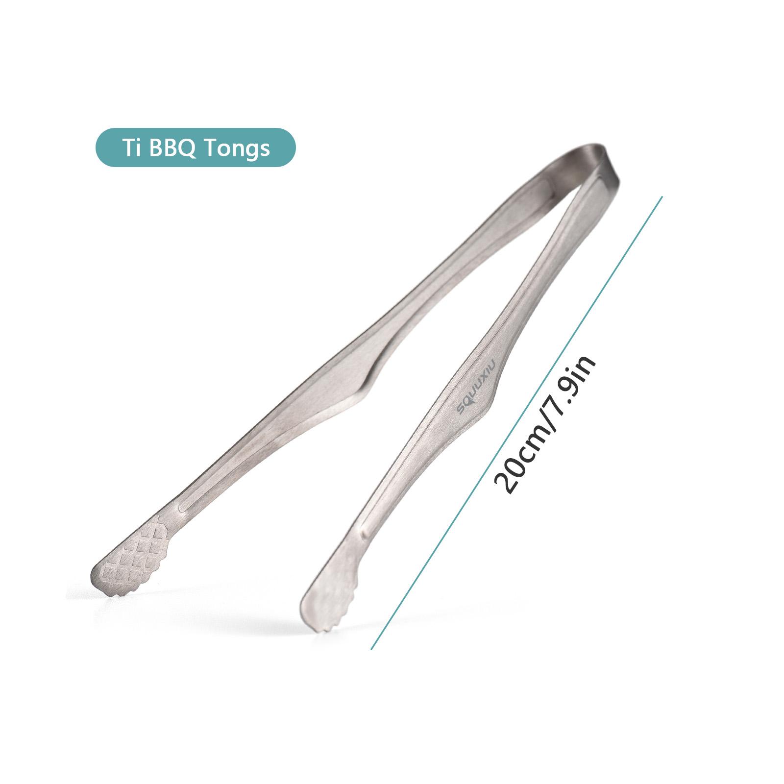 

Набор из сковороды-гриля и щипцов для барбекю Ti Camping, переносная утварь для готовки на открытом воздухе, антипригарная поверхность, матовая отделка, идеально подходит для 1 человека