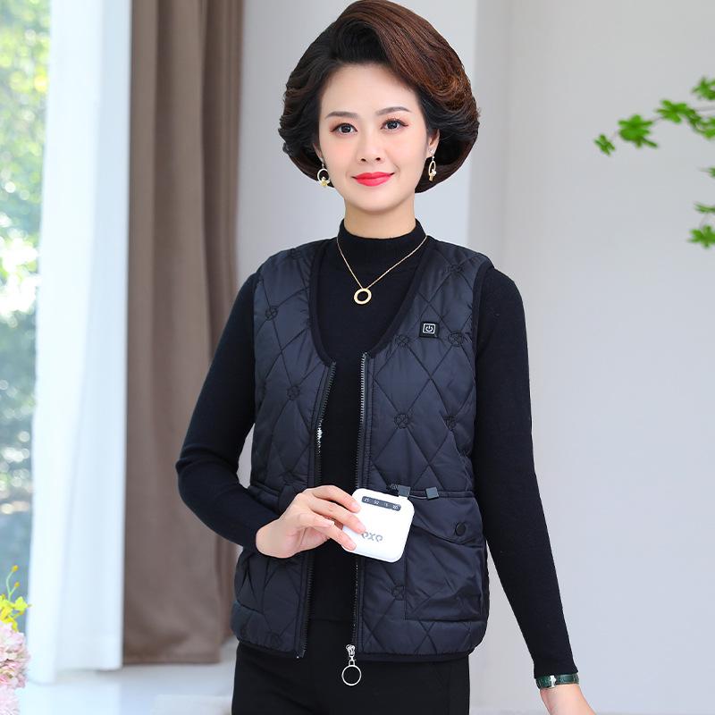 

Женский утепленный жилет - плюшевый овечий флис, толстый теплый пуховый хлопок для мам, осень/зима XXXL