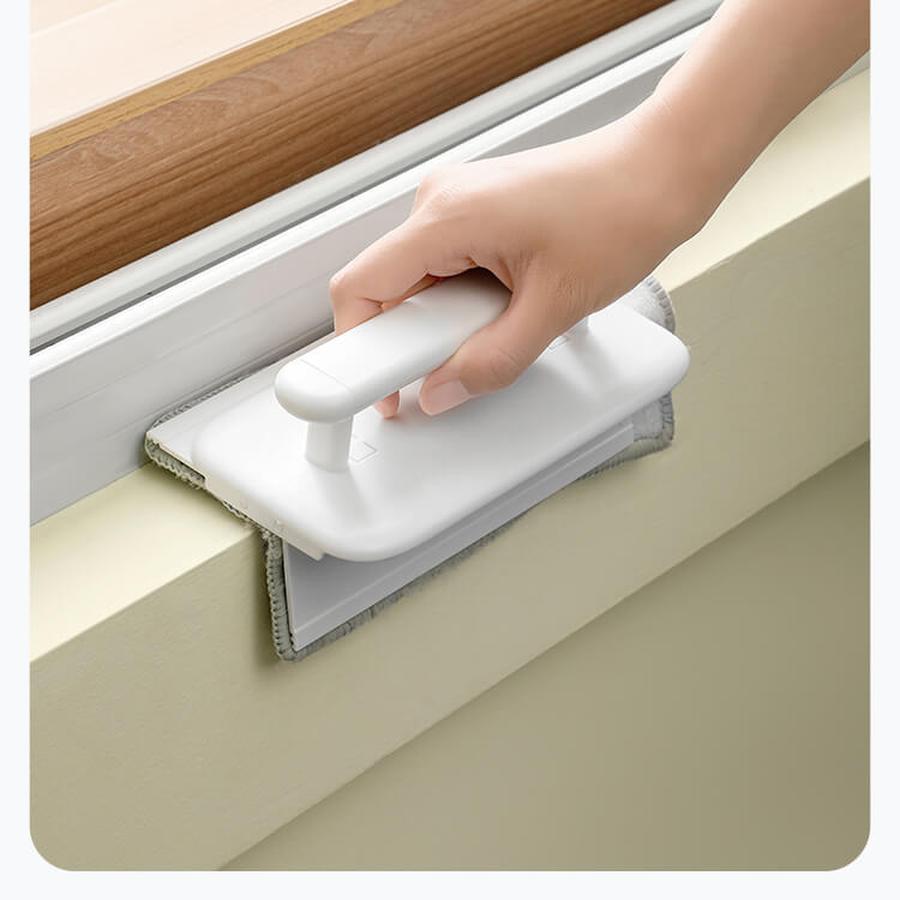 Removable Window Sill Groove Cleaning Brush for Crevices, Channel Brush, Window Frame Corner Cleaning Brush, Water Blade