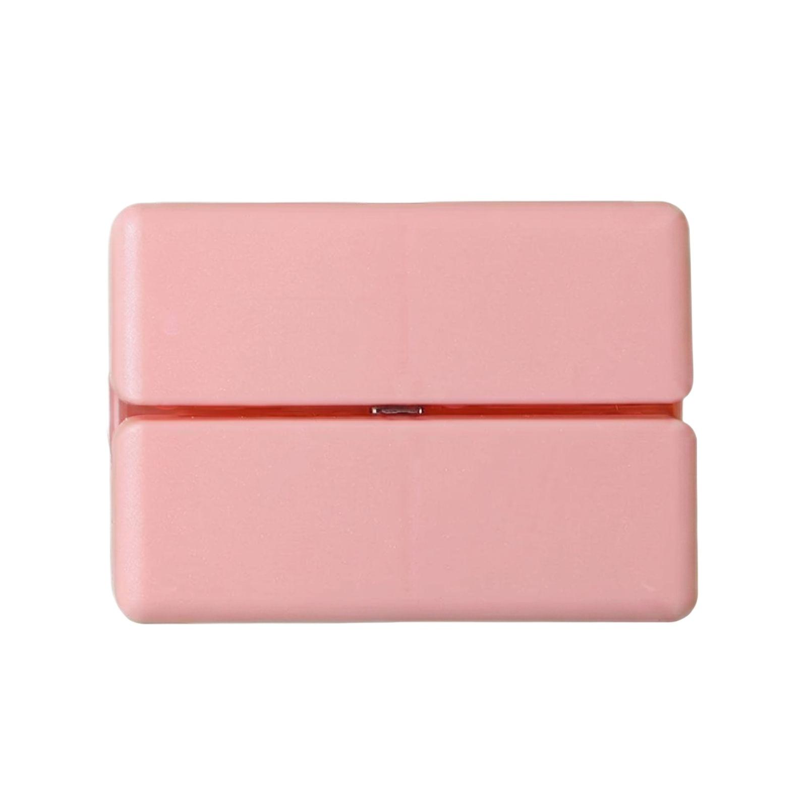 

Compact Magnetic Pill Box Small Portable Medicine Organizer Case for Daily Medication Storage and Component Storage with Secure Closure One Size розовый
