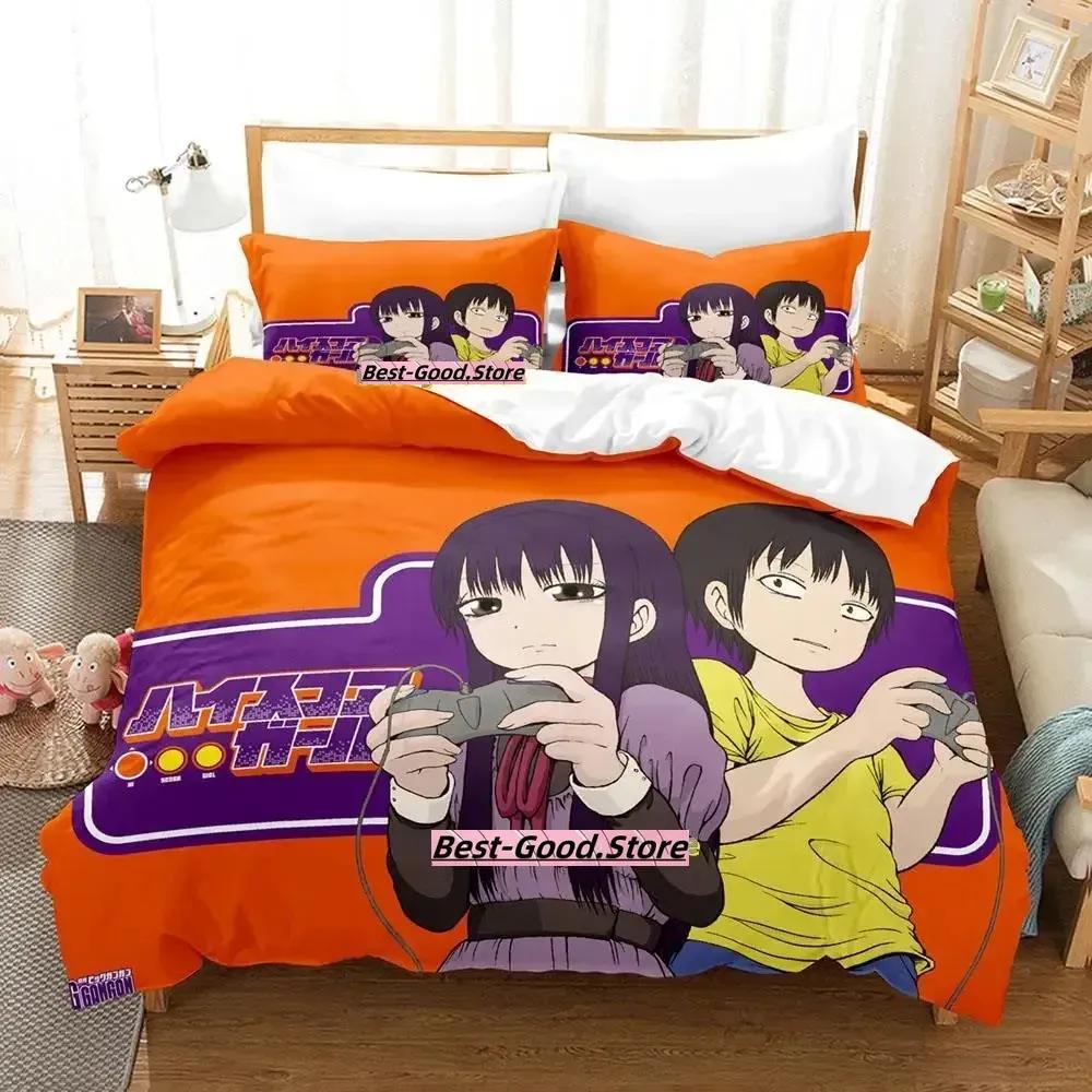 Hi Score Girl Anime Parure De Lit Bed Bedding Set Printed Duvet Cover Pillowcase Single Double Queen Super King Size Sets