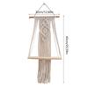 Cotton Rope Storage Rack for Bedroom Handwoven Tapestry Storage Rack Swing Rope Floating Shelf Wall Hanging Organizer