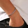 Unisex European & American Street Style Stainless Steel Bracelet Set - 6 Pieces, Hot Seller