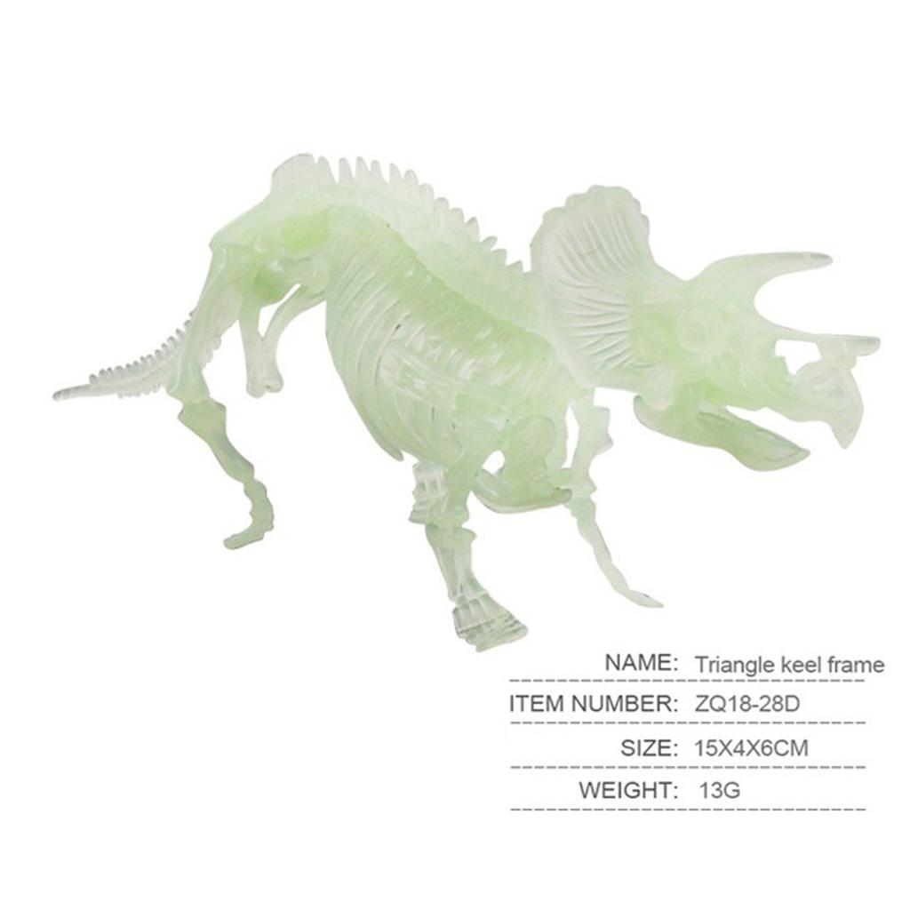 Simulated Dinosaurs Bones Toy Luminous Human Skeleton Model Halloween Toy