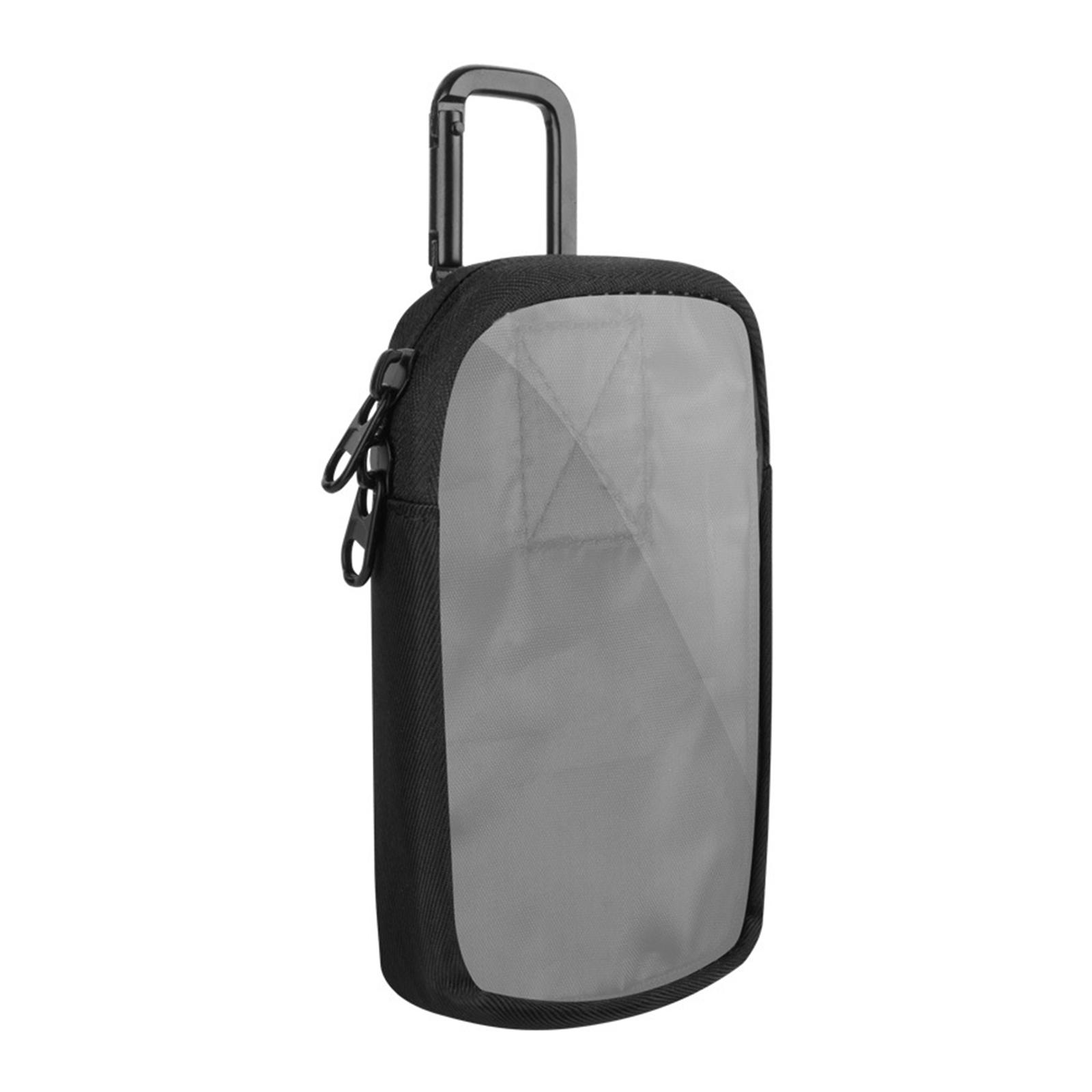 

Universal MP3/MP4 Portable Storage Bag with Clear Window and Metal Hook All-round Protector Electronics Accessories