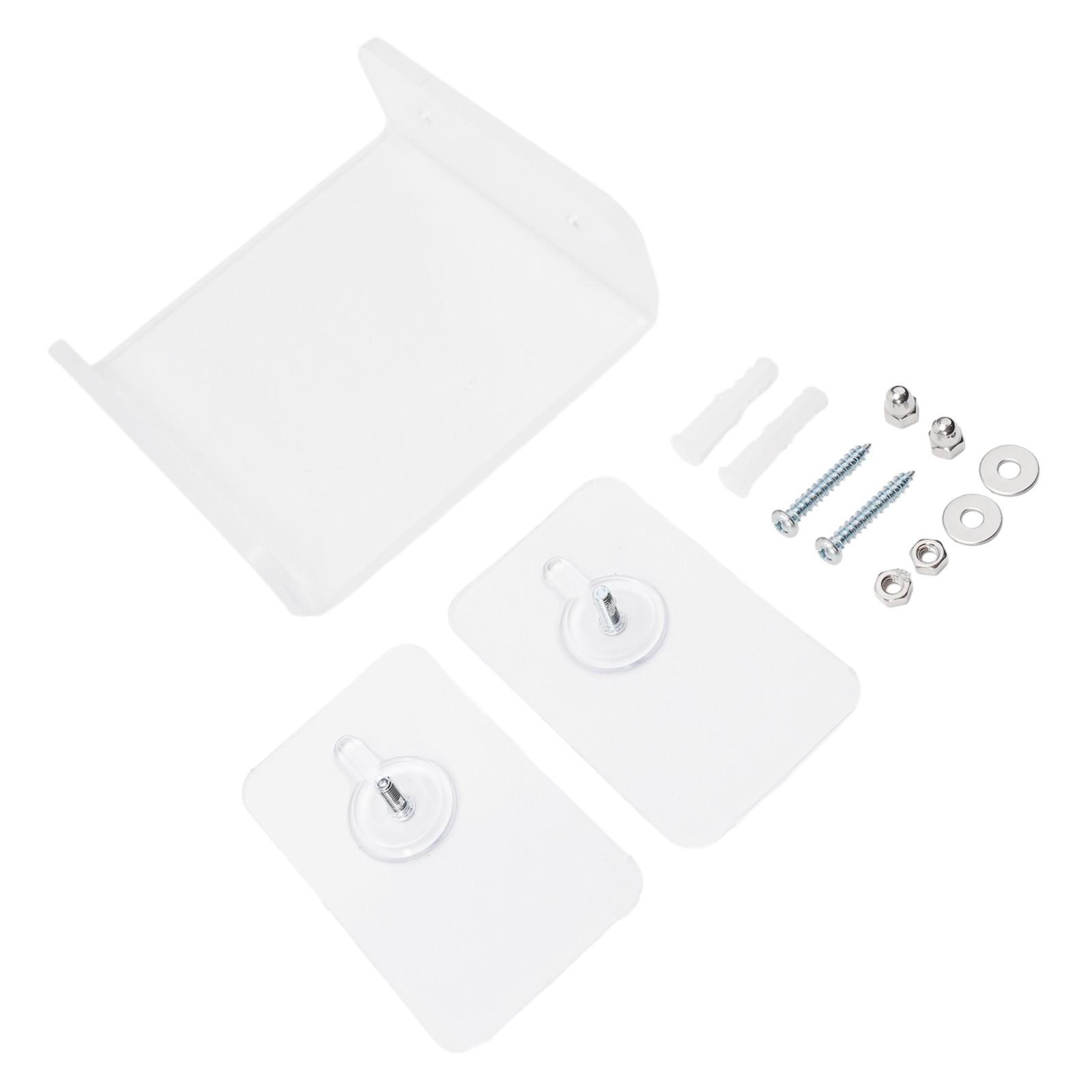 

Маленькая акриловая полка для настенного хранения Прозрачная самоклеящаяся полка для гостиной