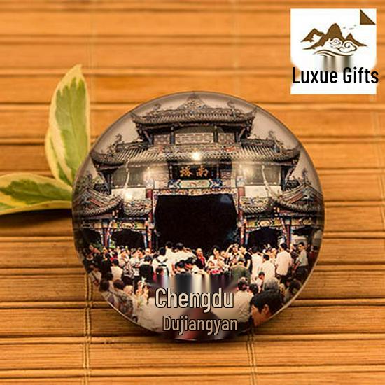 Chengdu Jiuzhaigou Emei Mountain Cultural Souvenir Magnets