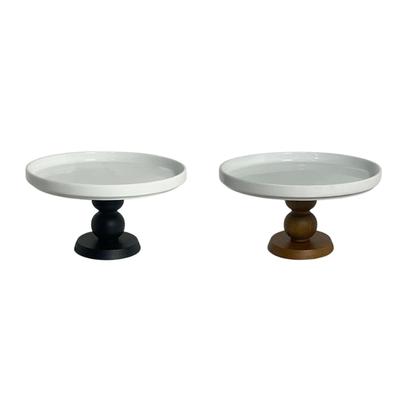 Cake Stand Serving Tray Wood Bottom Multifunctional Cupcake Stand for Wedding