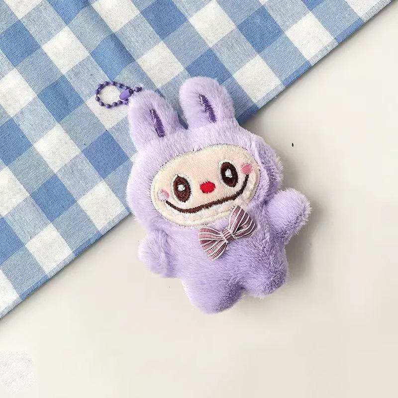1PC Trendy Doll Cute Cartoon Rabbit Backpack Pendant Key Ring Holiday Gift Bag Pendant Plush Doll Keychain