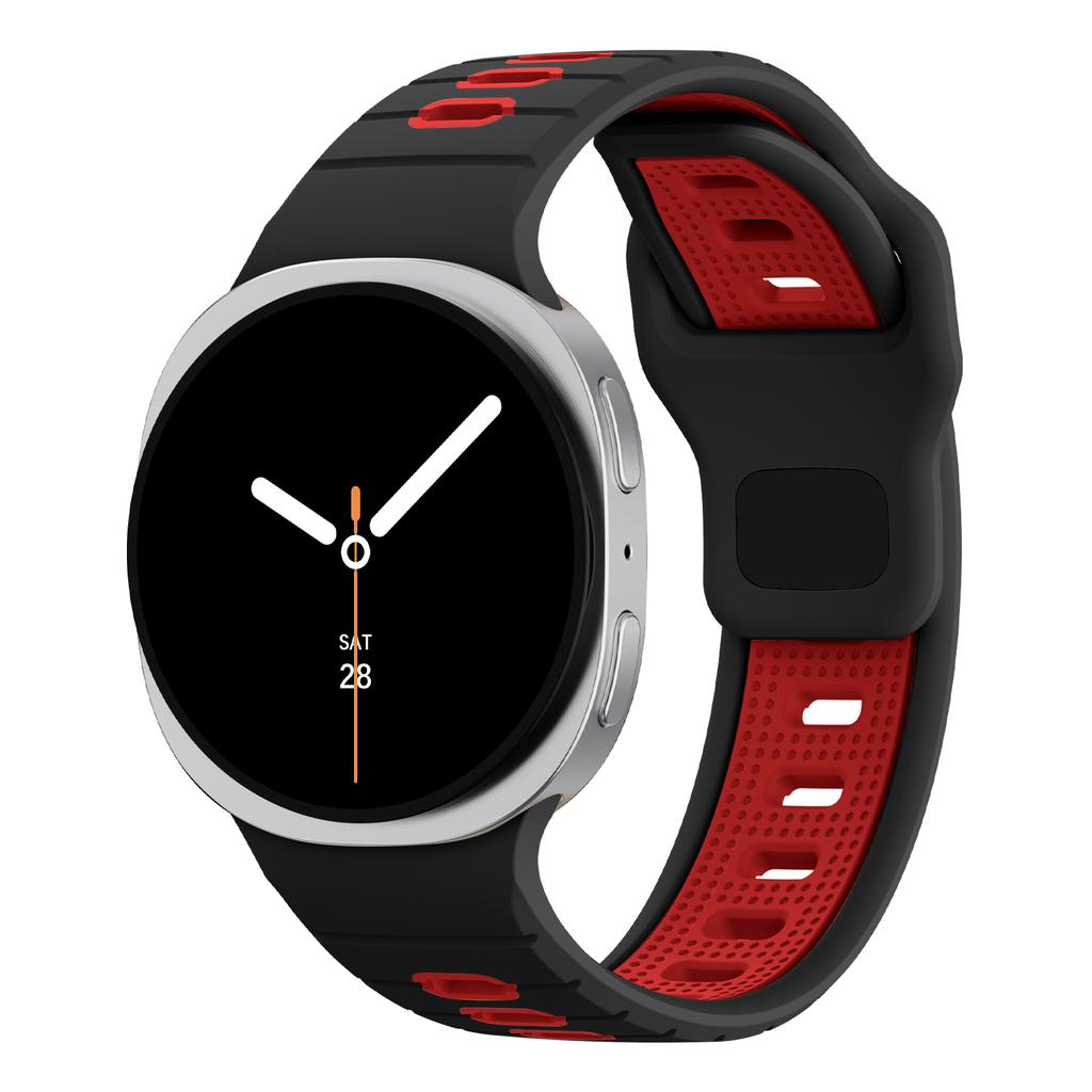 Two-Tone band for Samsung Galaxy Watch 8 strap 40mm 44mm 46mm sport silicone Breathable Bracelet correa Galaxy Watch 8 classic
