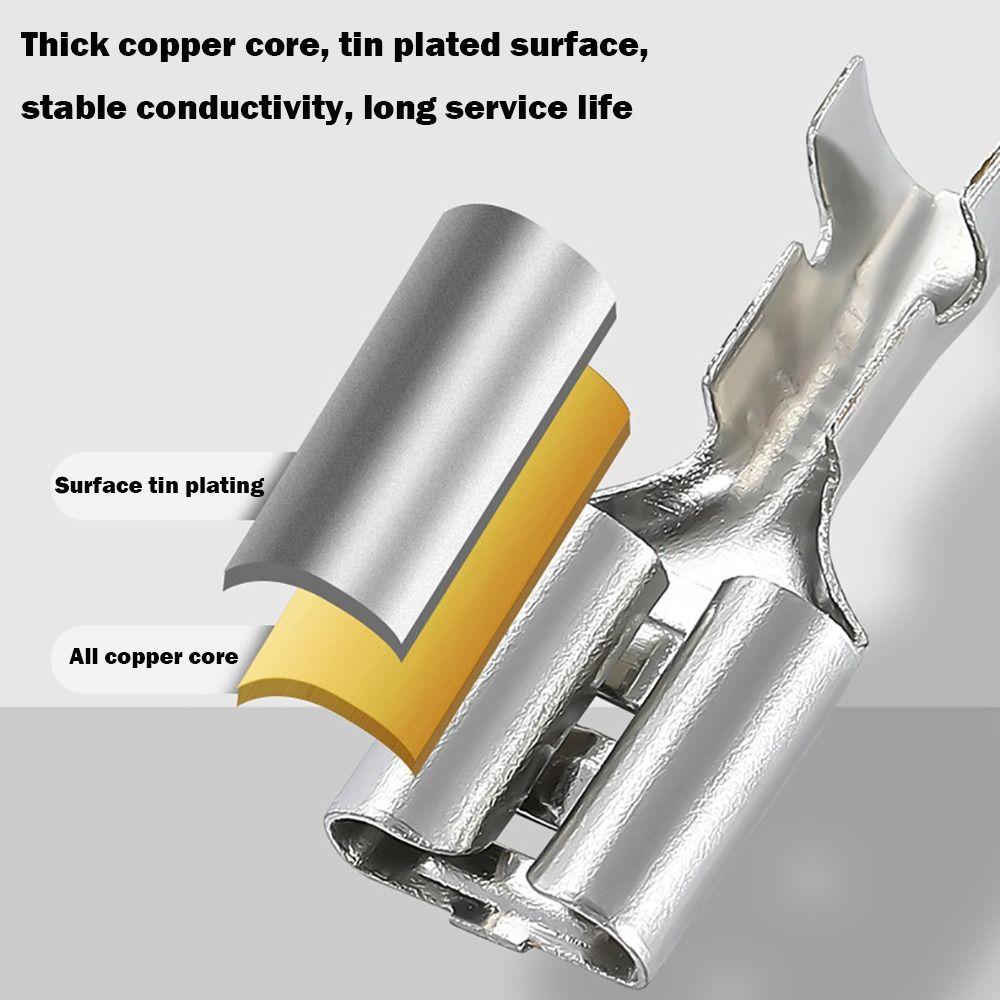 Gold Silver Crimp Terminal Insulating Male Female Pair Terminal Docking Terminal