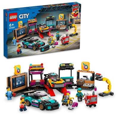 LEGO City Custom Car Shop 60389 Jouet Bloc Présent Véhicule Ville Construction Garçons Filles 6 ans et plus