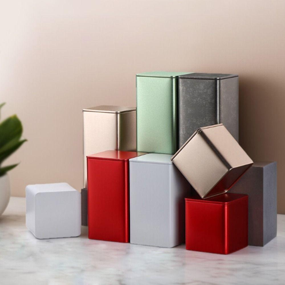 Plechová čajová dóza Velkokapacitní Uzavřená Nádoba na čaj Vysoce kvalitní Plechovka na čaj pro Domov a Cestování