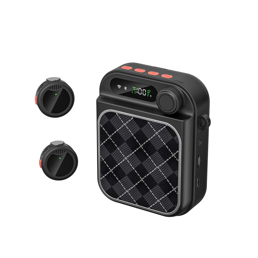 Wireless Lavalier Teacher Microphone with Dual Speakers
