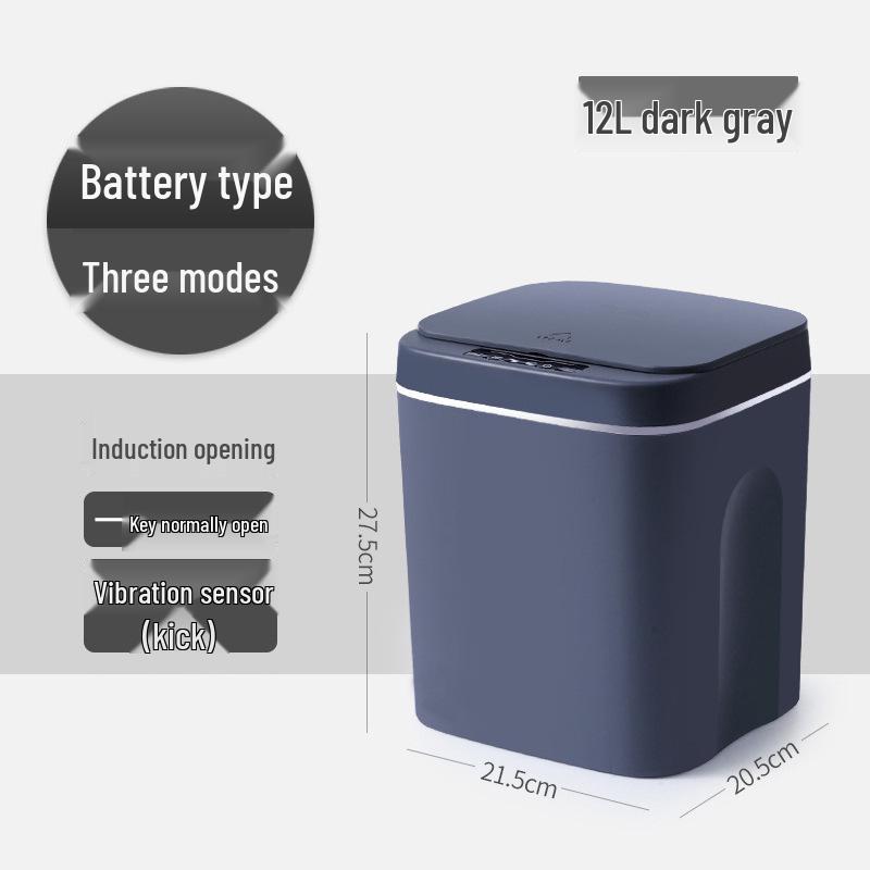 

2026 Smart Trash Can: Home Use, Long-lasting Battery, Built-in LED Light, Multi-functional Induction