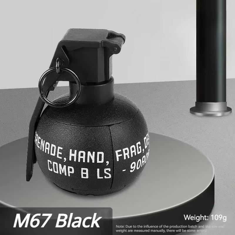 F1 Hand Grenades Plastic Toy Dummy Grenade Model Tactcial Airsoft Paintball Role Play Prop