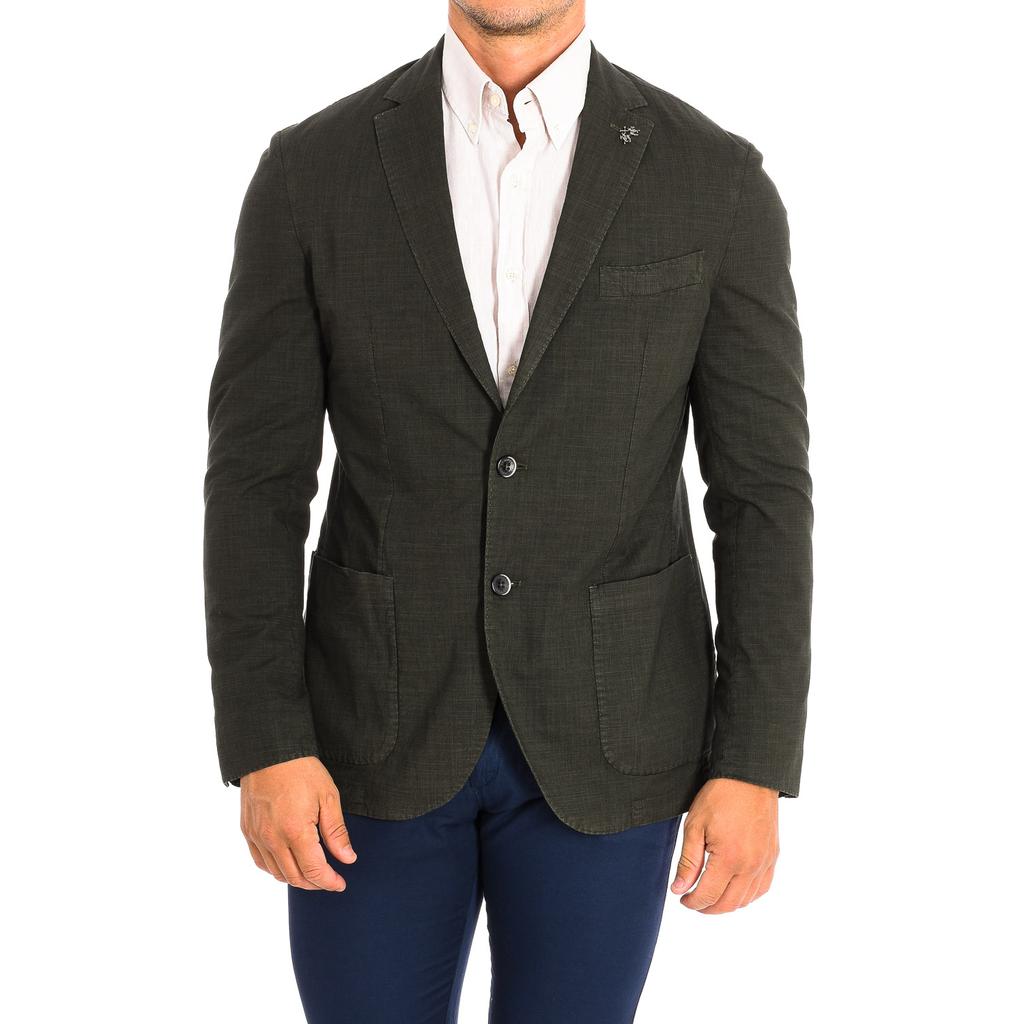 Herren-Blazer mit langen Ärmeln, reguläre Passform, PMJA03-TL219