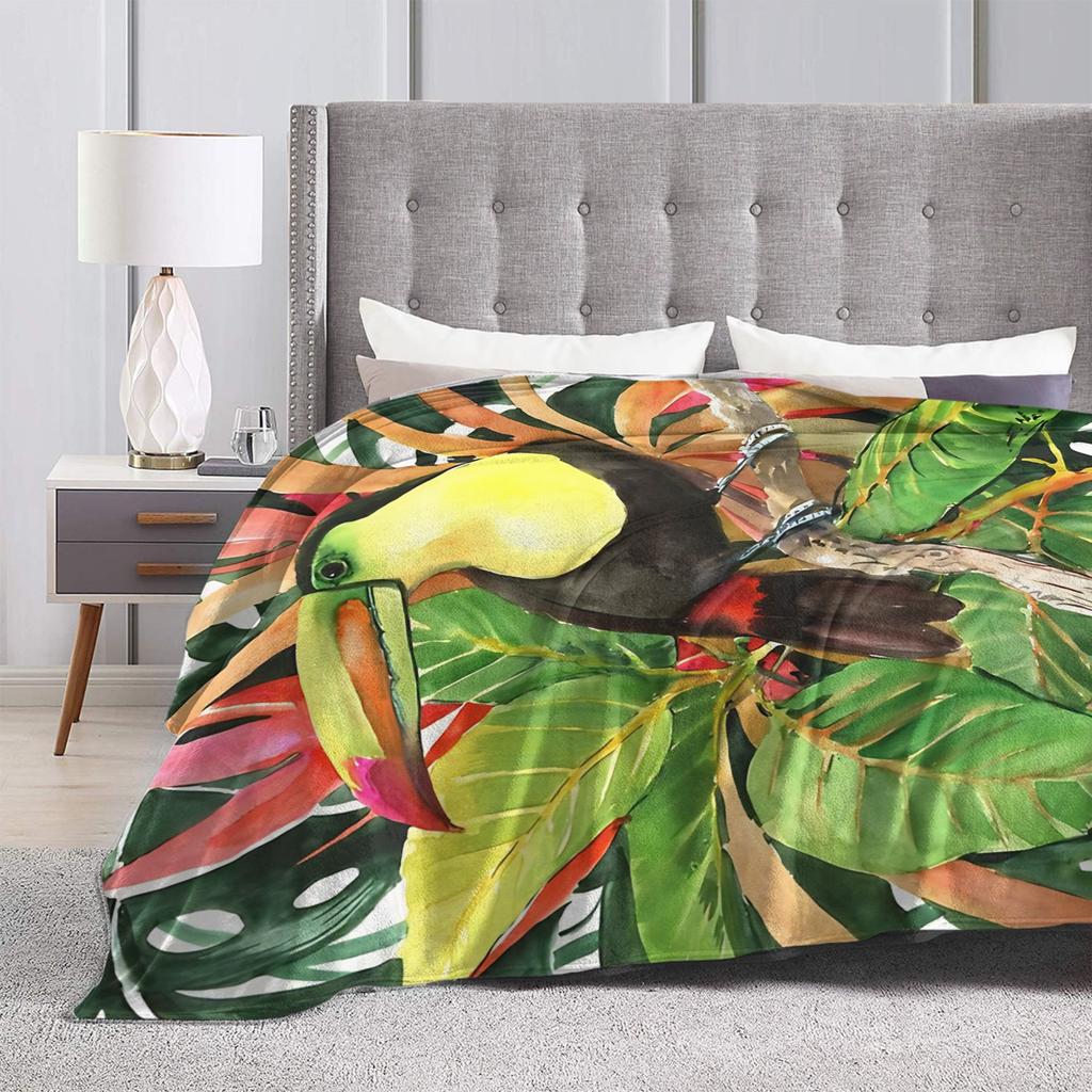 William Morris Bird Flannel Blanket Spring Warm Soft Bedding Throws For Students Home Decor Fashion Bedspread Sofa Bed Cover